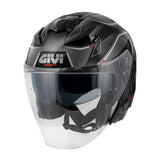 GIVI Jethelm X31 Impact Glanzschwarz Dunkeltitanrot T54