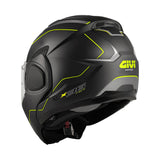 GIVI CASCO FLIPBACK FIBER X36PLUSE NEGRO MATEPLATAYELLOW T54