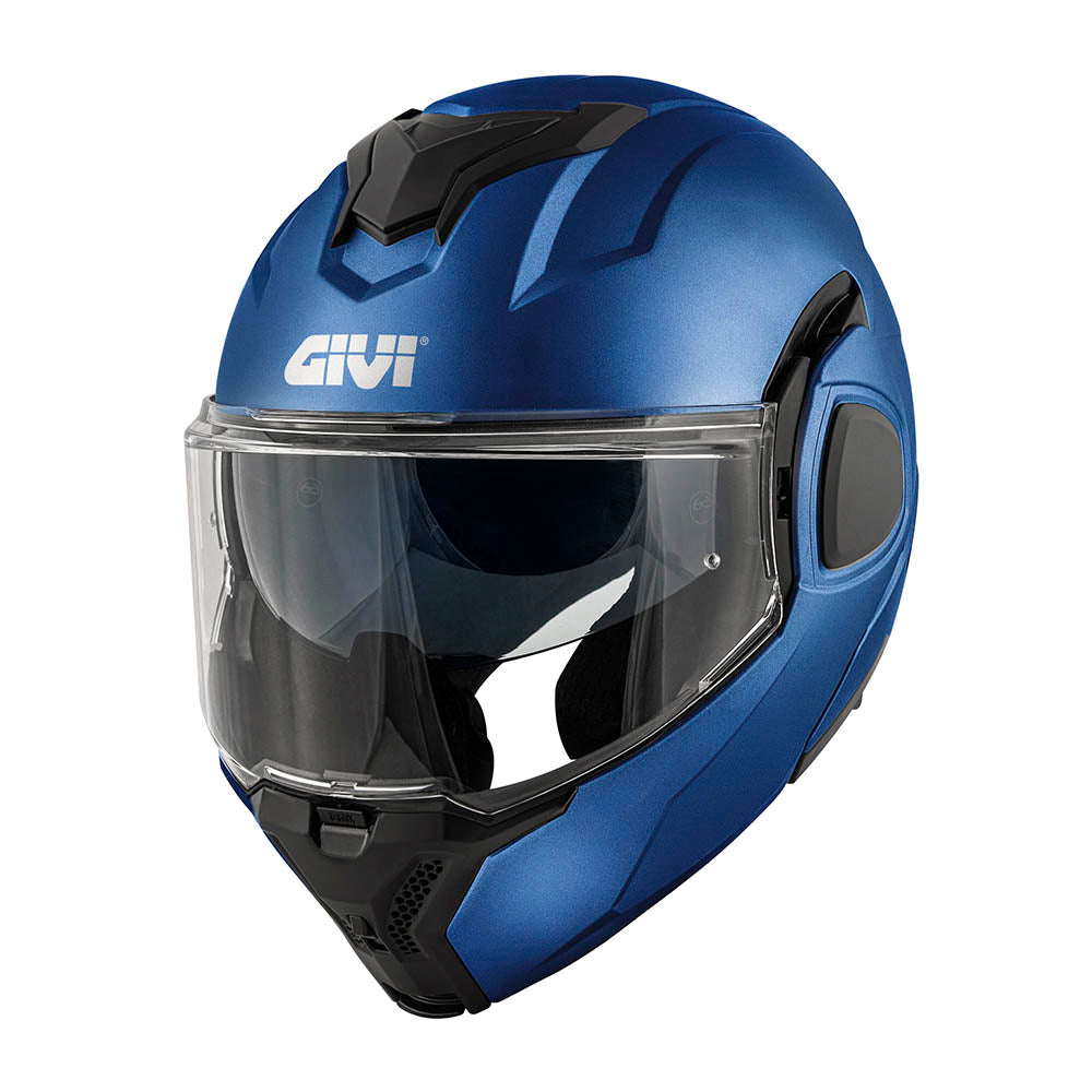 Capacete Givi Flipback Fiber X36 Azul Metálico Fosco T54