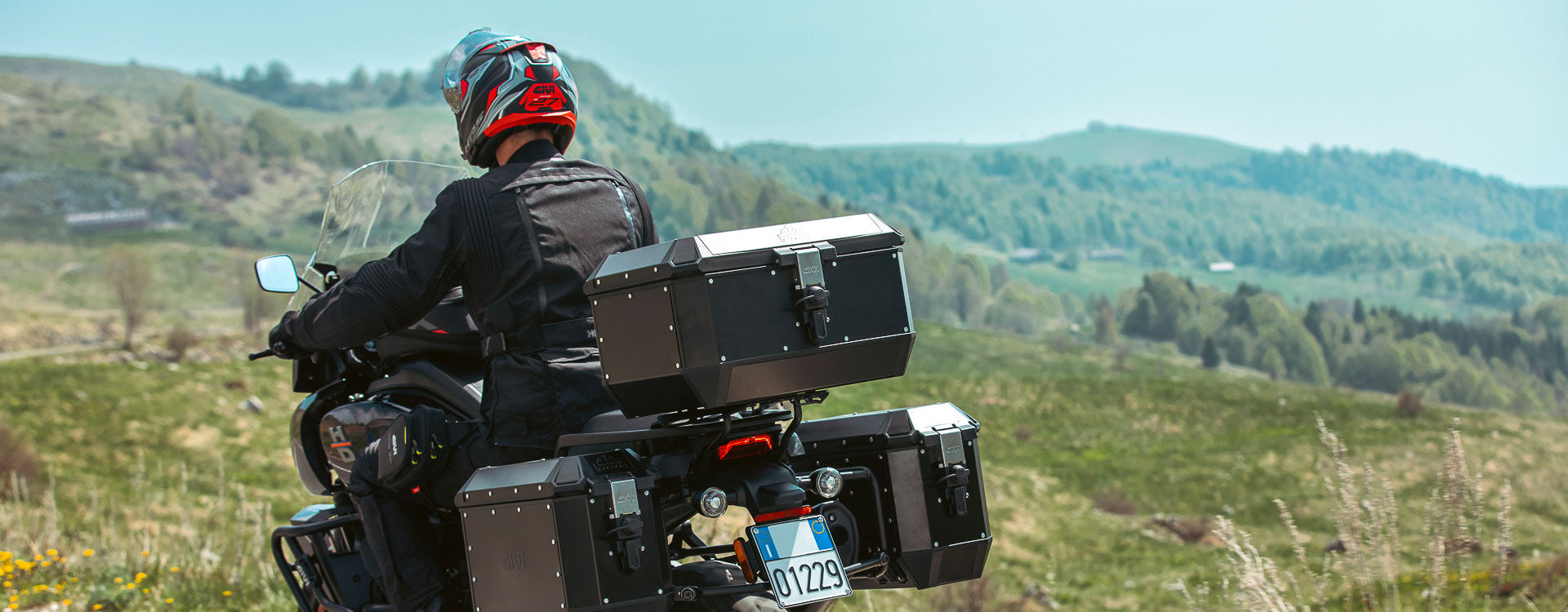 GIVI Trekker Alaska Maleta de Moto Aluminio Bolsa 56 L Negro - Accesorios