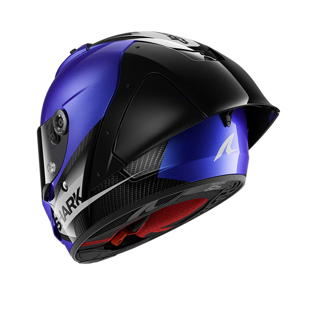 SHARK AERON GP BLANK DE CARBONO CASCO DE CARRERAS DE MOTO AZUL ANTRACITA(Maximo Moto S.L)