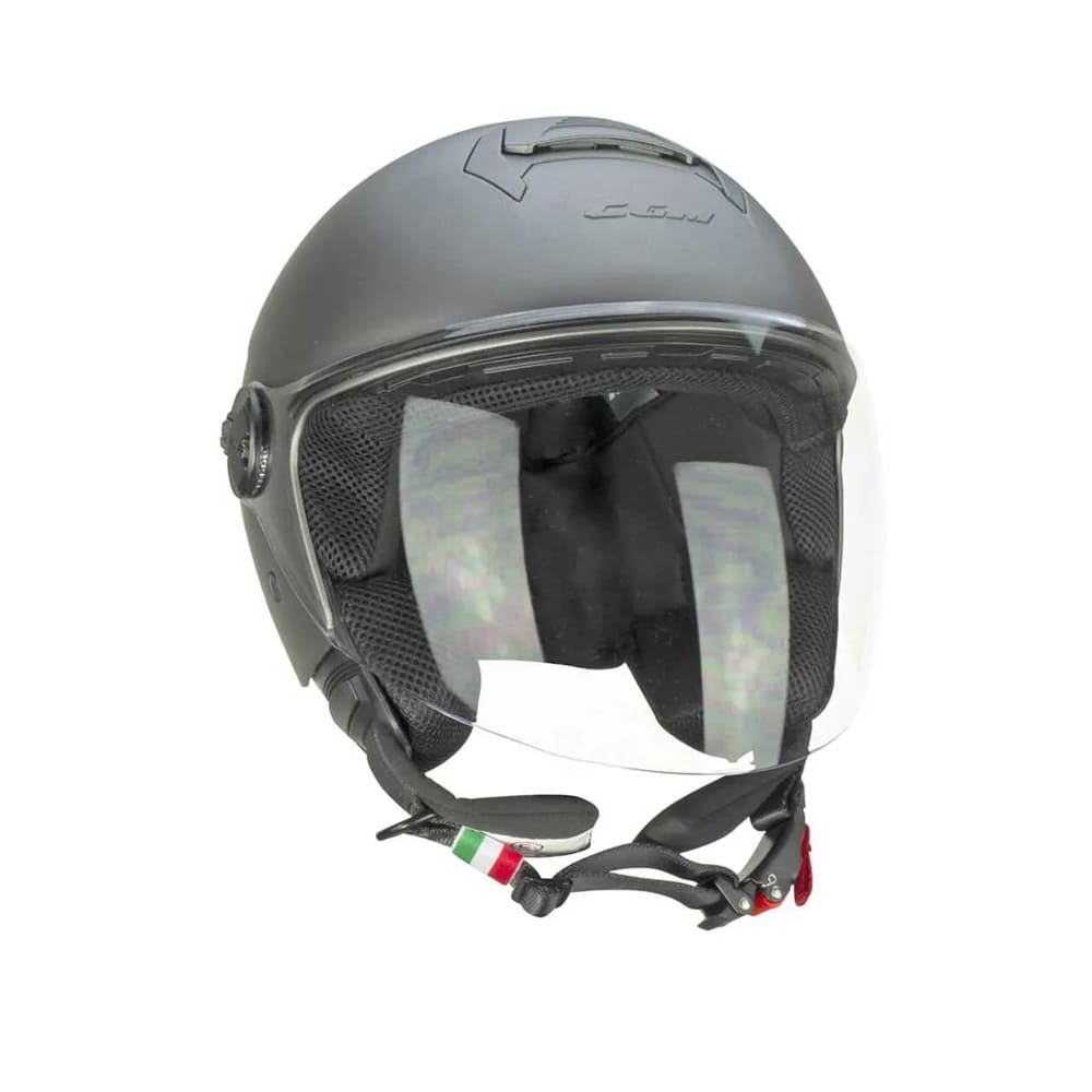 CGM 167A FLO MONO Abierto Scooter Casco Satén Antracita Largo