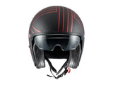PREMIER VINTAGE FR CROMADO ROJO BM CASCO JET MOTO