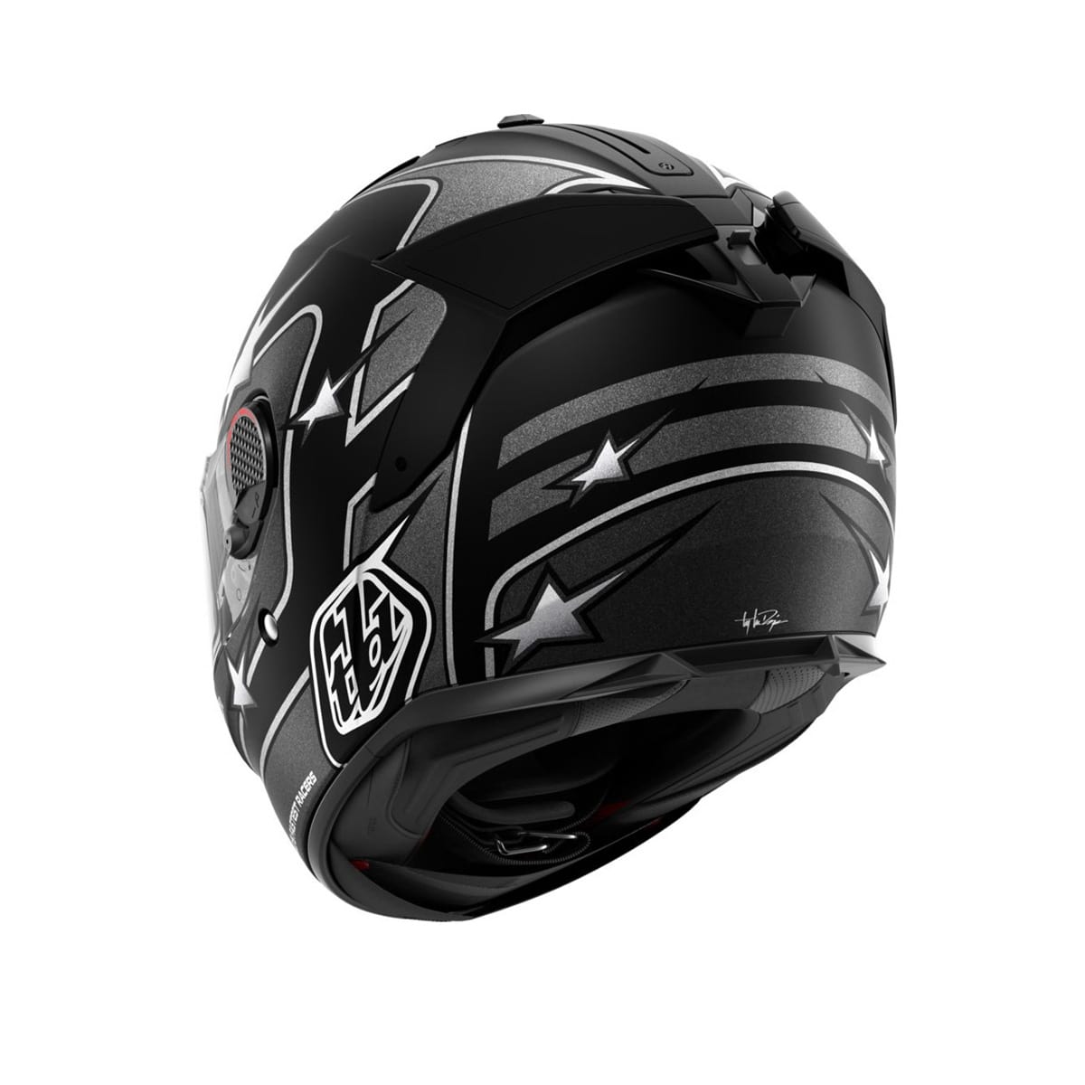 SHARK SPARTAN GT PRO TLD FLAGSTAFF CASCO DE MOTO INTEGRAL NEGRO ANTRACITA PLATEADO