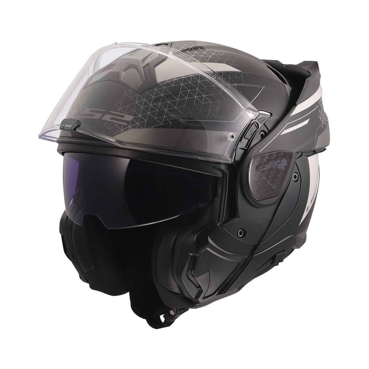 LS2 FF910 ADVANT II ASTRAL CASCO MODULAR MOTOCICLETA GRIS
