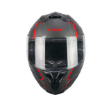 CGM 320G NEUTRON BAD-B Casco integral para moto Negro Rojo mate