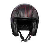 PREMIER VINTAGE PLATINUM ED CARBON EX CROMADO ROJO CASCO JET