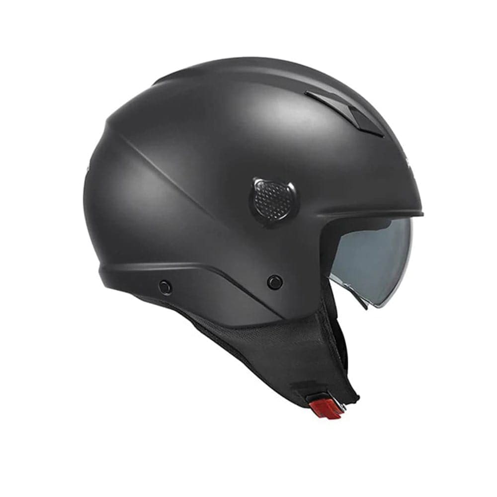 KAPPA KV58B Moto Cara Abierta Casco Negro Mate