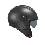 KAPPA KV58B Moto Cara Abierta Casco Negro Mate