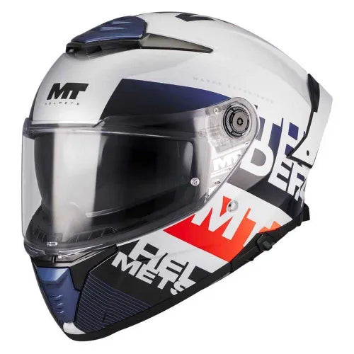MT Thunder 4 SV Waves A17 Brillo Casco Integral Deportivo Para Moto