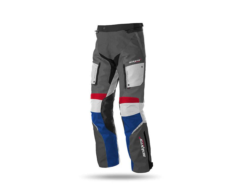 SEVENTY DEGREES SD-PT3S PANTALON DE MOTO INVIERNO TOURING UNISEX OSCURO GRIS ROJO AZUL