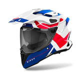 AIROH COMMANDER 2 REVEAL Moto Aventurera Casco Azul Rojo Brillo E06