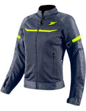 SEVENNTY SD-JR30.2 MOJAVE JAQUETA DE CORRIDA DE VERÃO MULHER CINZA/AMARELO FLUO