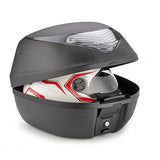 KAPPA MALETA PARILLA K628 NEGRO BASE CATADIÓPTRICOS ALHUMADO 29LTS