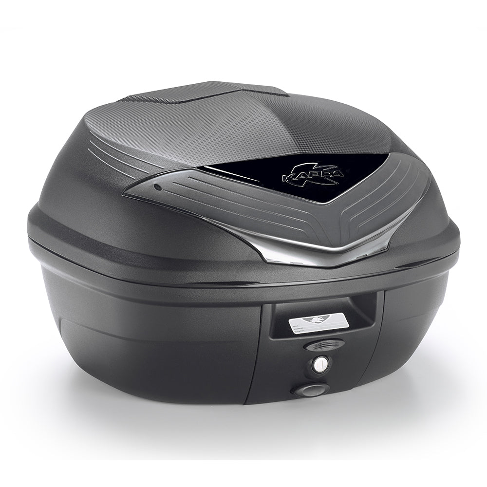 KAPPA BLACK SUITCASE WITH SMOKY CATADIOPTRIC BASE 35LTS