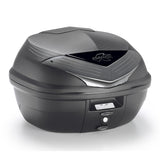 KAPPA BLACK SUITCASE WITH SMOKY CATADIOPTRIC BASE 35LTS