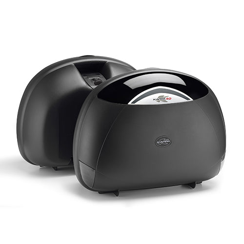 KAPPA MK40 SUITCASE WITH SIDE PANEL, BLACK, 40 L