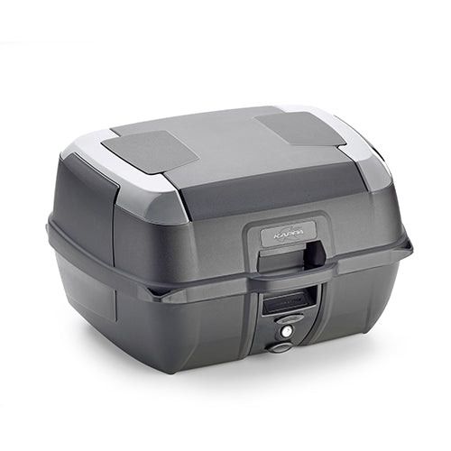 KAPPA MALETA NEGRO BASE PARILLA K628 LATERALES GRIS 49LTS