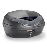KAPPA MALETA NEGRO BASE CATADIÓPTRICOS AHUMADO 46LTS