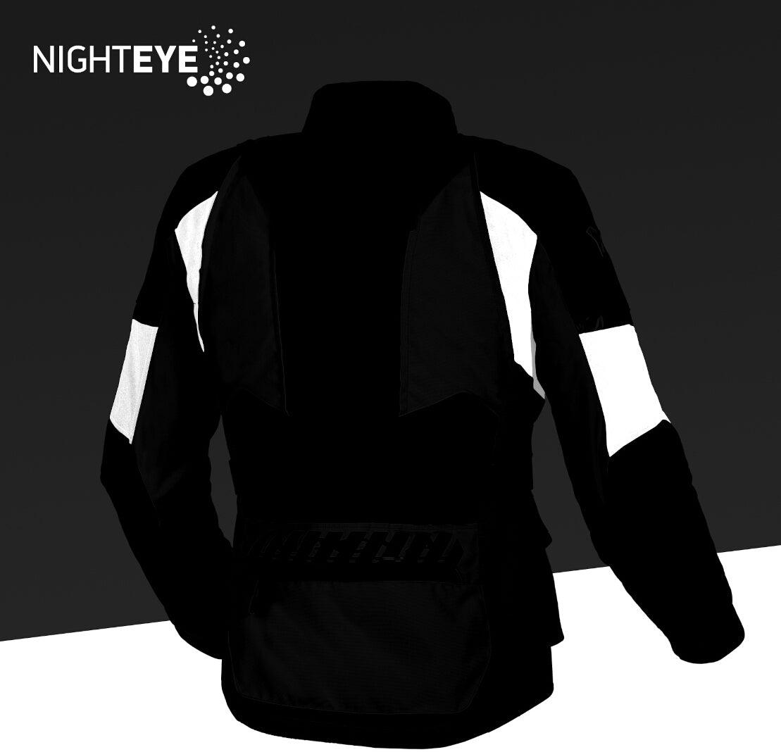 Macna Domane mujer Chaqueta textil moto Gris Claro Azul Negro