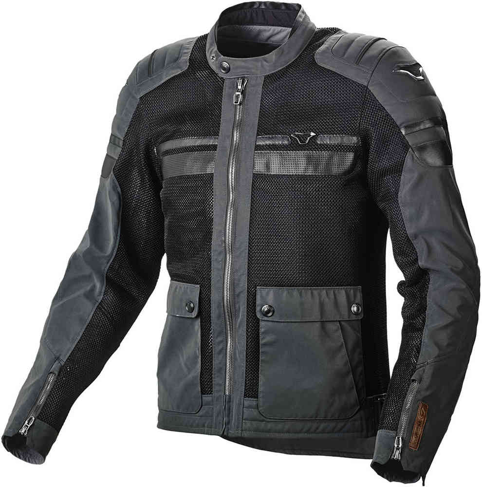 Macna Fluent NightEye Chaqueta Textil Hombre Ojo Negro De Noche Marrón