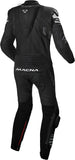 MACNA TRACKTIX 1 PIEZA MOTO PERFORADO TRAJE DE CUERO NEGRO BLANCO - 58 / NEGRO BLANCO - Mono