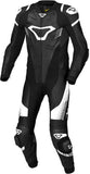 MACNA TRONNIQ 1 PIEZA MOTO PERFORADO TRAJE DE CUERO NEGRO BLANCO - 58 / BLANCO ROJO AZUL - Mono