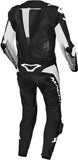 MACNA TRONNIQ 1 PIEZA MOTO PERFORADO TRAJE DE CUERO NEGRO BLANCO - 58 / BLANCO ROJO AZUL - Mono