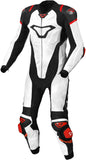 MACNA TRONNIQ 1 PIEZA MOTO PERFORADO TRAJE DE CUERO BLANCO NEGRO ROJO - 58 / BLANCO NEGRO AZUL - Mono