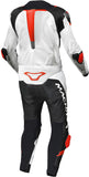 MACNA TRONNIQ 1 PIEZA MOTO PERFORADO TRAJE DE CUERO BLANCO NEGRO ROJO - 58 / BLANCO NEGRO AZUL - Mono