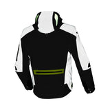 Macna Angle Hombre Chaqueta Carrera Textil Impermeable Gris Amarillo