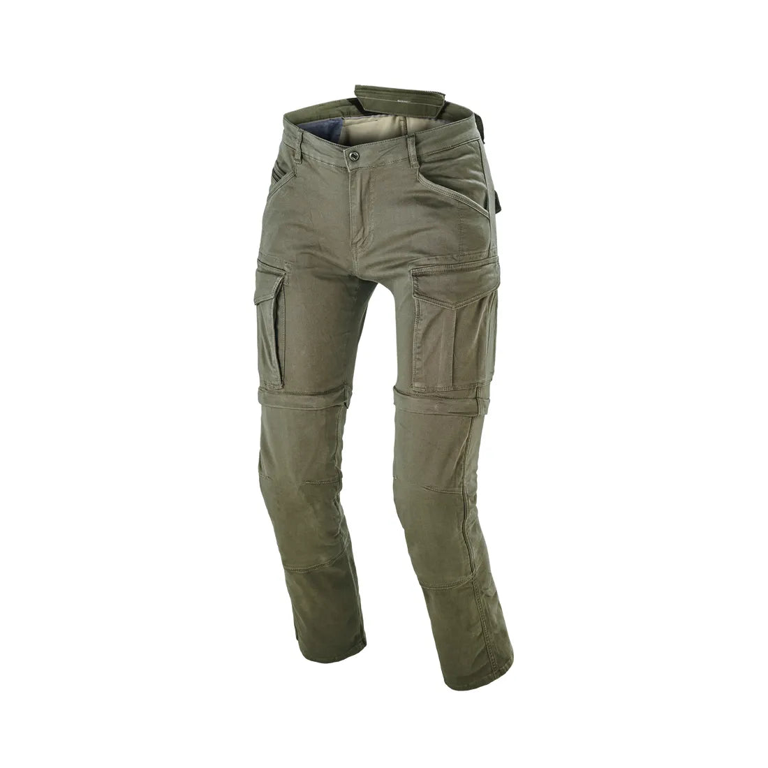 MACNA Arrival Hombre Moto Cargo Corte ajustado Vaqueros Verde