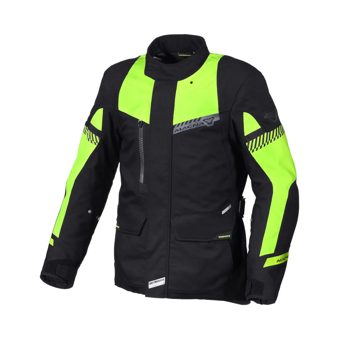 Macna Aspire hombre Chaqueta motociclismo negro amarillo
