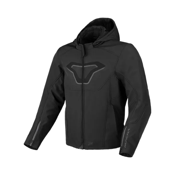 MACNA ATRACOR Hombre Softshell Verano Chaqueta Moto Negro