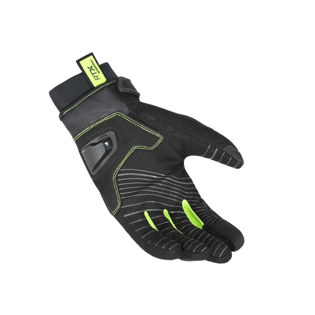MACNA ATTILA RTX HOMBRES GUANTES MOTO IMPERMEABLE NEGRO AMARILLO - GUANTES