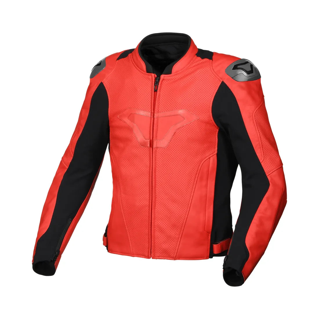 Macna Aviant Air hombre Chaqueta cuero motociclista negro rojo