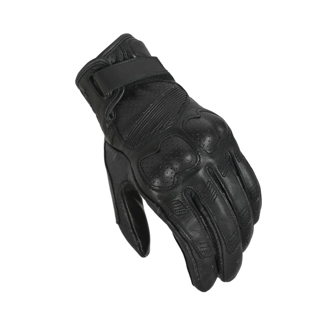 MACNA BOLD HOMBRES CUERO PERFORADO GUANTES MOTO NEGRO - GUANTES