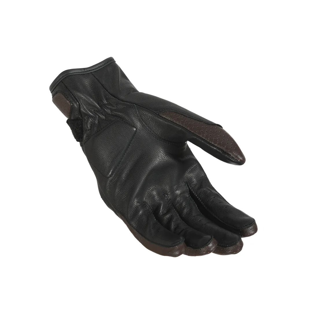 MACNA BOLD HOMBRES CUERO PERFORADO GUANTES MOTO NEGRO MARRÓN - GUANTES
