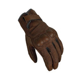 MACNA BOLD HOMBRES CUERO PERFORADO GUANTES MOTO MARRÓN OSCURO - GUANTES