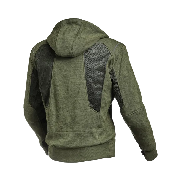 MACNA BREEZE Sudadera Capucha Moto Cremallera Hombre Verde