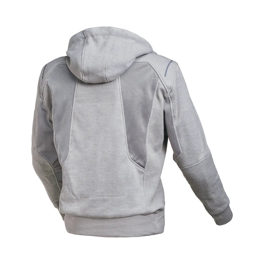 MACNA BREEZE Sudadera Capucha Moto Cremallera Hombre Gris Claro