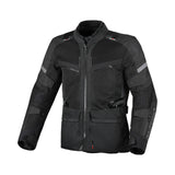 Macna Captane hombre Chaqueta textil aventura Negro