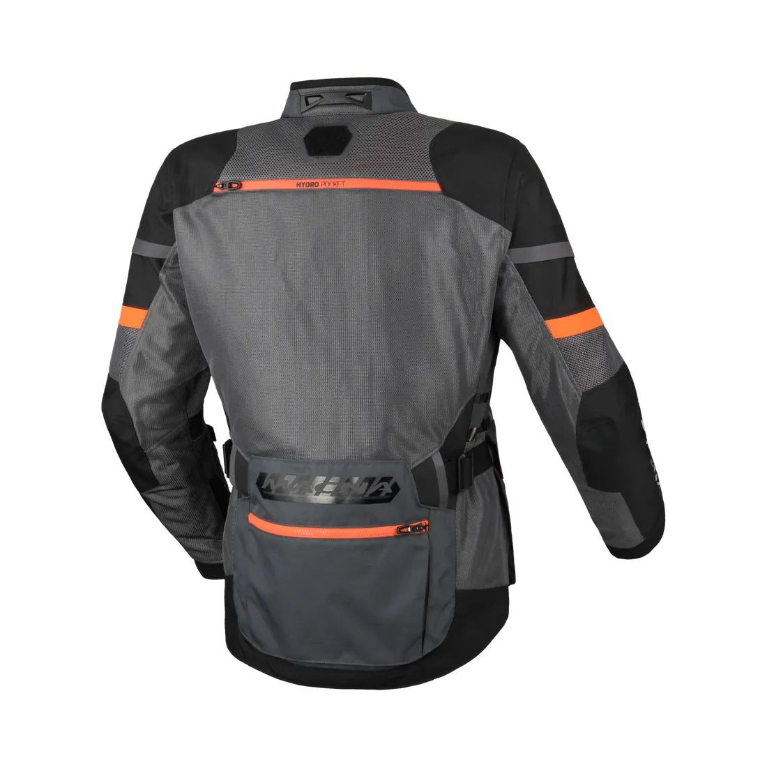 Macna Captane hombre Chaqueta impermeable moto negro gris oscuro naranja