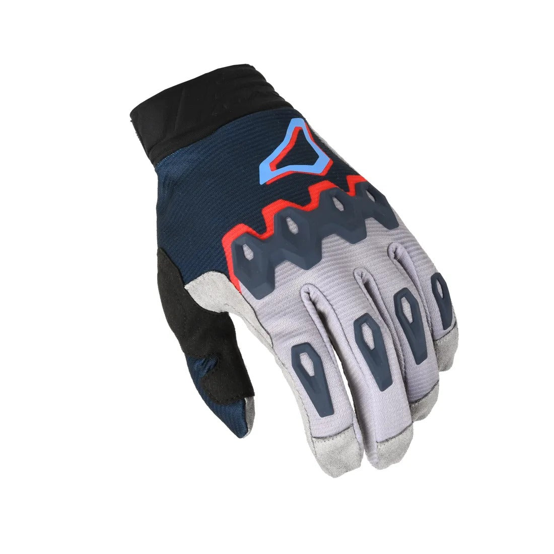 MACNA CHAMELEON 1 MX HOMBRES GUANTES MOTOCROSS GRIS AZUL ROJO - GUANTES