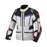 Macna Chieftane Chaqueta Aventura Moto Blanco Rojo Azul