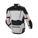 Macna Chieftane Chaqueta Aventura Moto Blanco Rojo Azul
