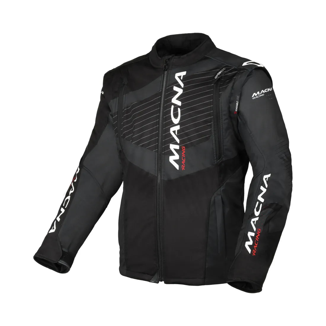 MACNA CREST Hombre Moto Softshell Chaqueta Negro