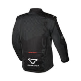 MACNA CREST Hombre Moto Softshell Chaqueta Negro