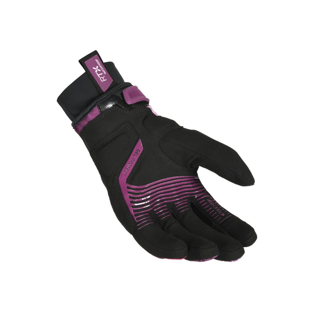 MACNA CREW RTX MUJERES GUANTES MOTO IMPERMEABLE NEGRO MORADO - GUANTES