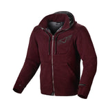 MACNA DISTRICT Hombre Moto Textil Capucha Chaqueta Rojo